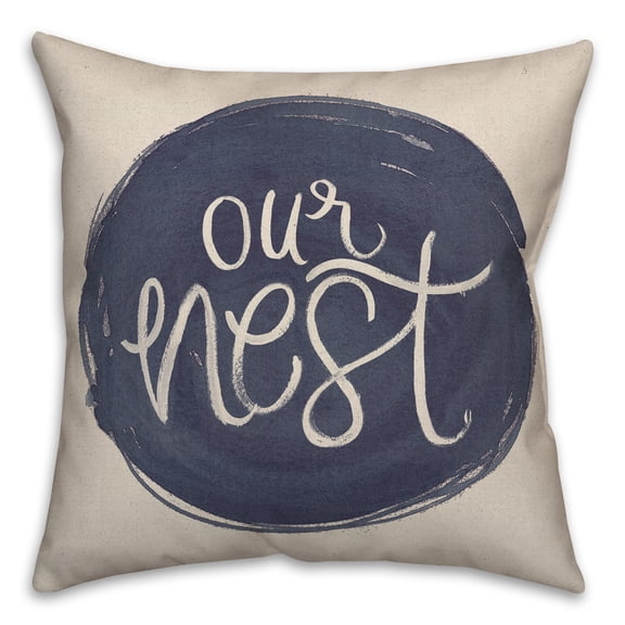 Creative Products Our Nest 18 x 18 Spun Poly Pillow