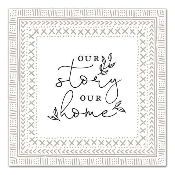 Creative Products Our Story Our Home 16x16 Canvas Wall Art