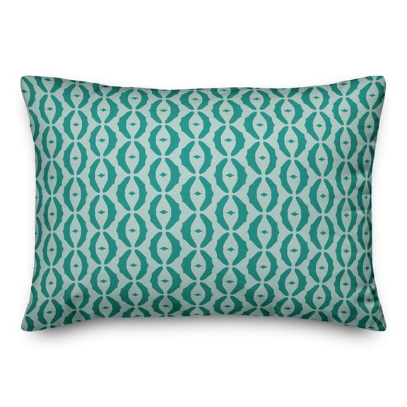 Creative Products Oval Pattern in Blue 14x20 Spun Poly Pillow