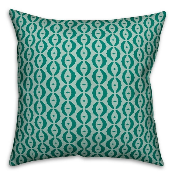 Creative Products Oval Pattern in Blue 20x20 Spun Poly Pillow