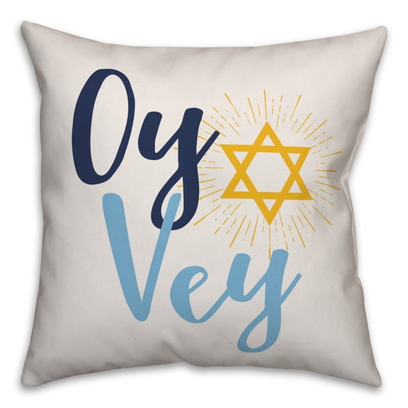 Creative Products Oy Vey 18x18 Spun Poly Pillow