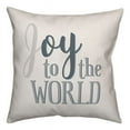 thumbnail image 1 of Creative Products Oy to the World 18x18 Spun Poly Pillow, 1 of 1