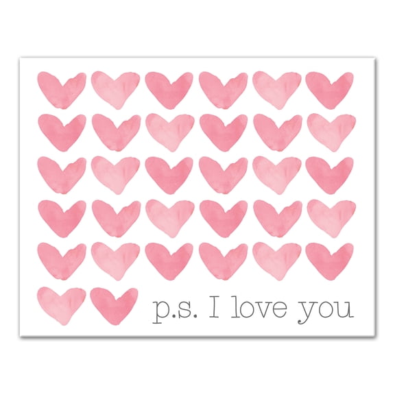 Creative Products P.S. I Love You 11x14 Canvas Wall Art