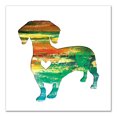 thumbnail image 1 of Creative Products Paint Silhouette Dachshund 16 x 16 Canvas Wall Art, 1 of 5