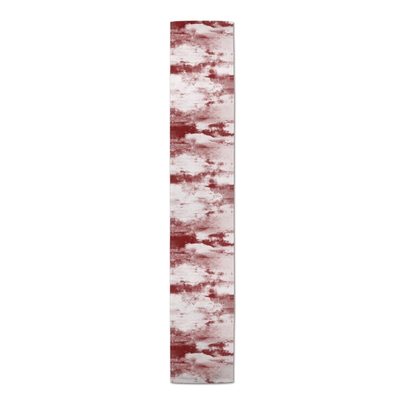 Creative Products Painted Abstract Red 16x72 Poly Twill Table Runner