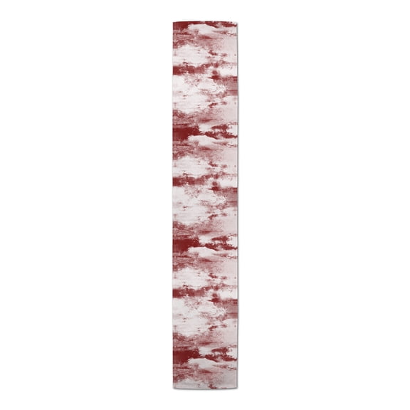 Creative Products Painted Abstract Red 16x90 Poly Twill Table Runner