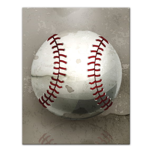 Creative Products Painted Baseball 11x14 Canvas Wall Art
