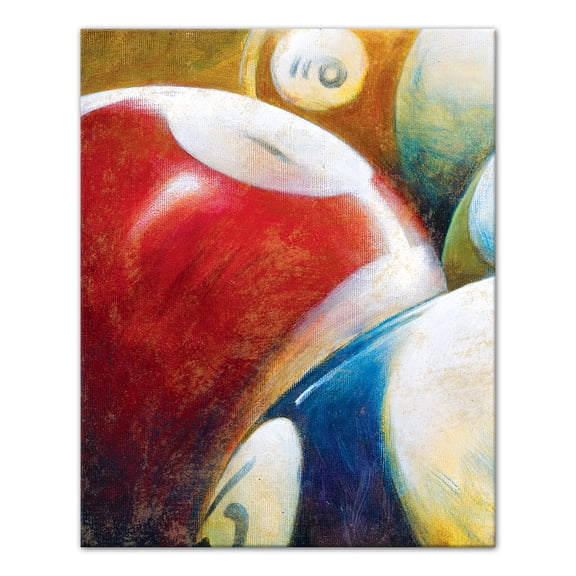 Creative Products Painted Billiards Ball 16 x 20 Canvas Wall Art