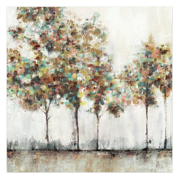 Creative Products Painted Brush Trees 30x30 Canvas Wall Art