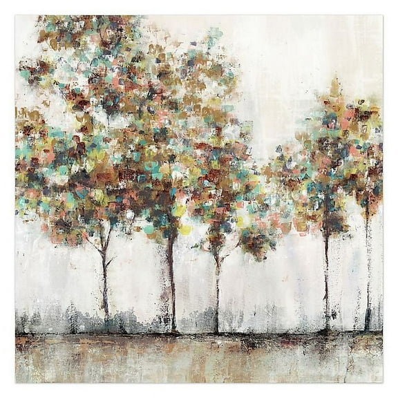 Creative Products Painted Brush Trees 36x36 Canvas Wall Art