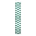 thumbnail image 1 of Creative Products Painted Diamond Pattern Teal 16x90 Poly Twill Table Runner, 1 of 3