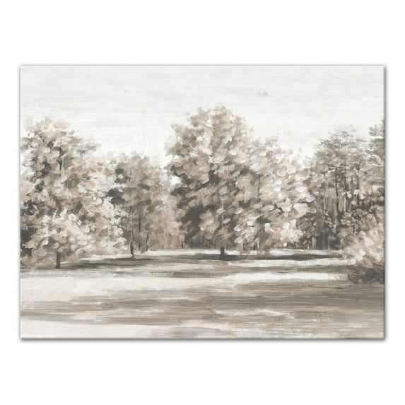 Creative Products Painted Gray Tree Field 40x30 Canvas Wall Art