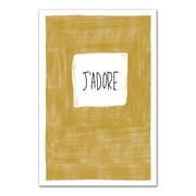 Creative Products Painted JAdore 12x18 Canvas Wall Art