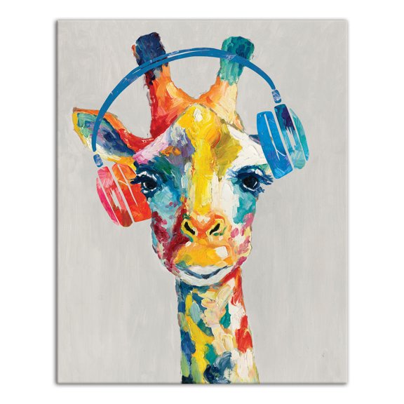 Creative Products Painted Musical Giraffe 16x20 Canvas Wall Art