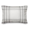 thumbnail image 1 of Creative Products Painted Plaid Gray 14 x 20 Indoor / Outdoor Pillow, 1 of 3