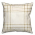 thumbnail image 1 of Creative Products Painted Plaid Yellow 16 x 16 Indoor / Outdoor Pillow, 1 of 3