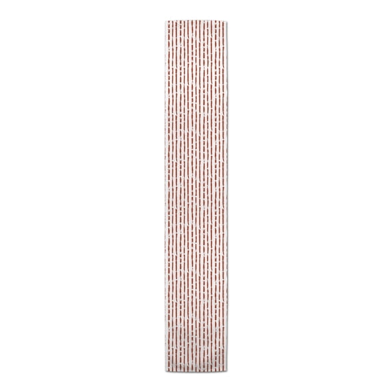 Creative Products Painted Strokes Rust 16x90 Poly Twill Table Runner
