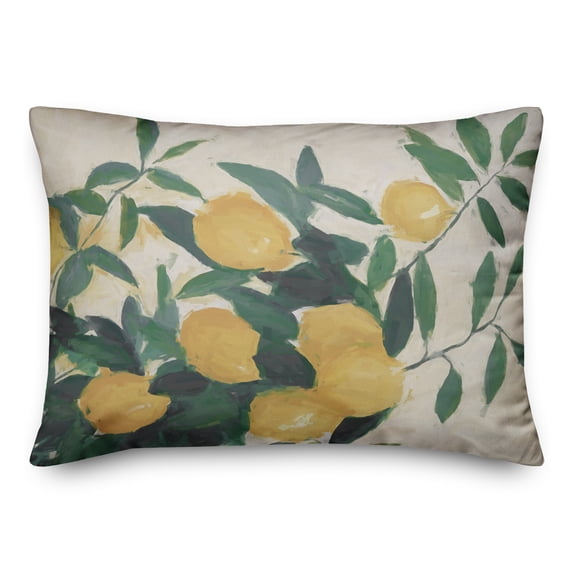 Creative Products Painterly Lemons 14x20 Spun Poly Pillow
