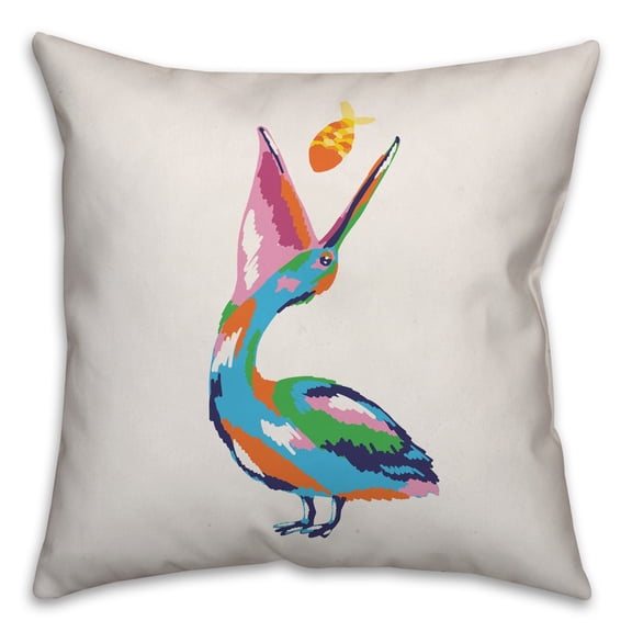 Creative Products Painterly Pelican 16x16 Spun Poly Pillow