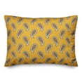 thumbnail image 1 of Creative Products Paisley Pattern in Yellow 14x20 Spun Poly Pillow, 1 of 2