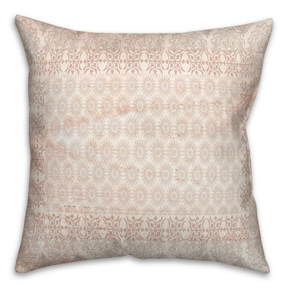 Creative Products Paisley Sunburst Peach Pattern Pillow 18 x 18 Spun Poly Pillow