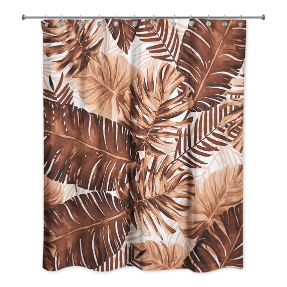 Creative Products Palm Leaf Pattern 4 71x74 Shower Curtain