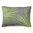 thumbnail image 1 of Creative Products Palm Leaves Gray 14 x 20 Indoor / Outdoor Pillow, 1 of 3