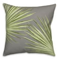 thumbnail image 1 of Creative Products Palm Leaves Gray 18 x 18 Indoor / Outdoor Pillow, 1 of 3