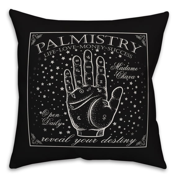 Creative Products Palm Reading 18x18 Spun Poly Pillow