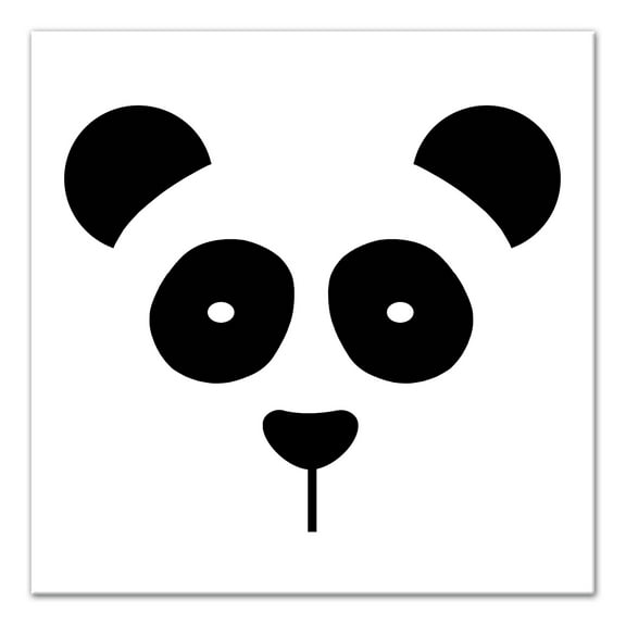 Creative Products Panda Face 12x12 Canvas Wall Art