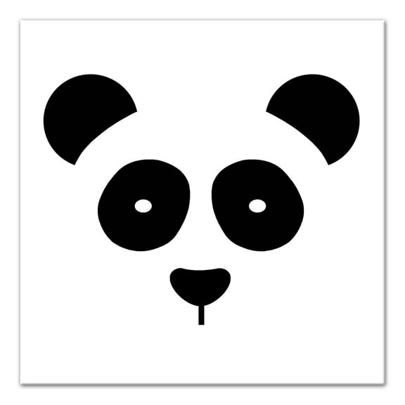 Creative Products Panda Face Friend 16x16 Canvas Wall Art