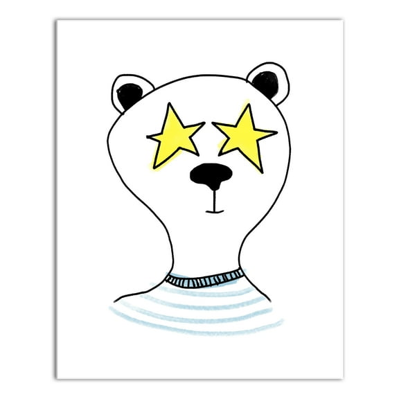 Creative Products Panda Superstar 24x30 Canvas Wall Art