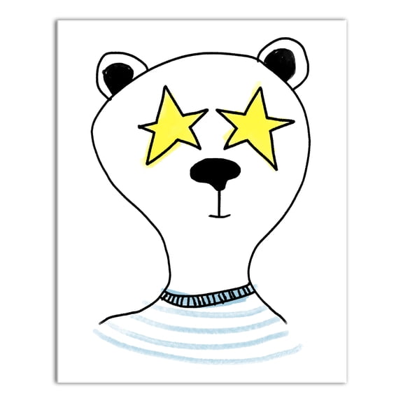 Creative Products Panda Superstar 8x10 Canvas Wall Art