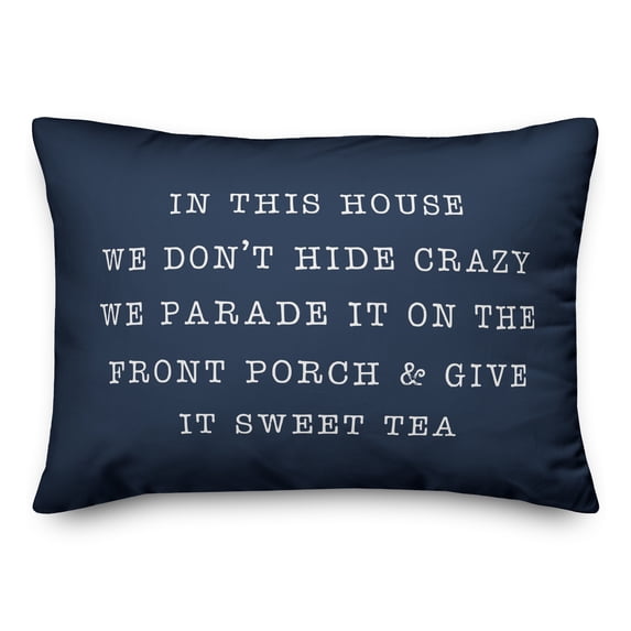 Creative Products Parade Crazy Navy 14x20 Indoor / Outdoor Pillow