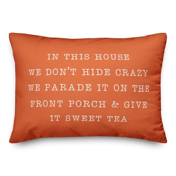 Creative Products Parade Crazy Orange 14x20 Indoor / Outdoor Pillow