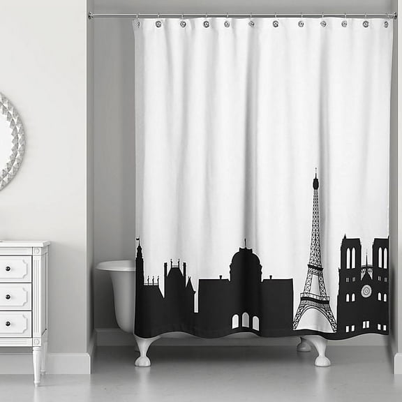 Creative Products Paris Monuments 71x74 Shower Curtain