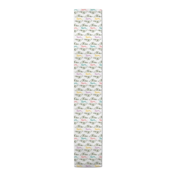 Creative Products Pastel Rabbits 16x72 Poly Twill Table Runner