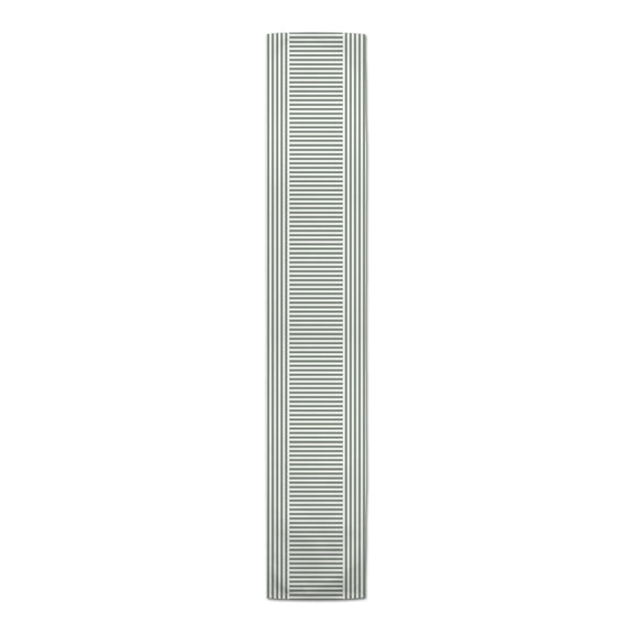 Creative Products Patchwork Stripe Sage Green 16x90 Poly Twill Table Runner