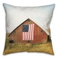 thumbnail image 1 of Creative Products Patriotic Barn Painting 18x18 Spun Poly Pillow, 1 of 3