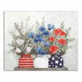thumbnail image 1 of Creative Products Patriotic Flowers Mason Jar 20 x 16 Canvas Wall Art, 1 of 5