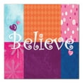 thumbnail image 1 of Creative Products Patterned Believe 16x16 Canvas Wall Art, 1 of 5