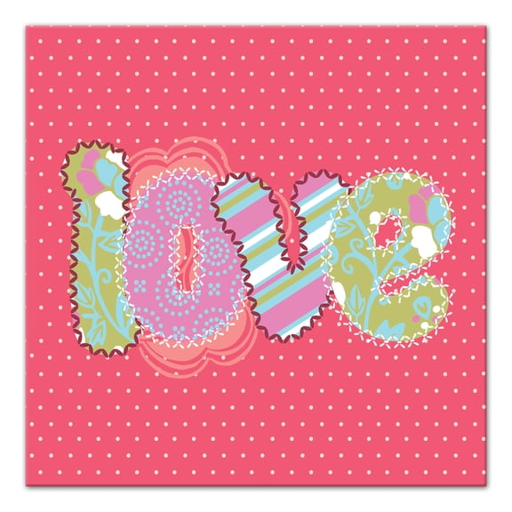 Creative Products Patterned Love 16x16 Canvas Wall Art
