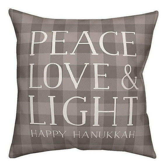 Creative Products Peace Love Light 18x18 Spun Poly Pillow