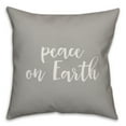 thumbnail image 1 of Creative Products Peace On Earth in Gray 18x18 Spun Poly Pillow, 1 of 2