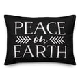 thumbnail image 1 of Creative Products Peace on Earth 14x20 Spun Poly Pillow, 1 of 2