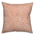 thumbnail image 1 of Creative Products Peach Colored Pattern Distress Pillow 18 x 18 Spun Poly Pillow, 1 of 3