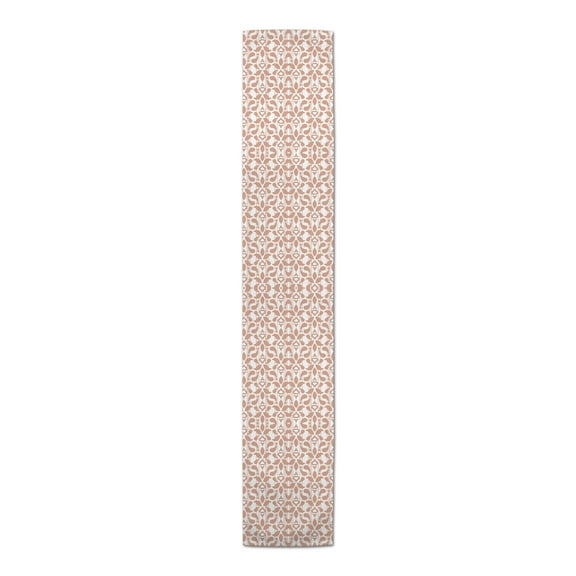 Creative Products Peach Leaf Pattern 3 16 x 72 Poly Twill Table Runner