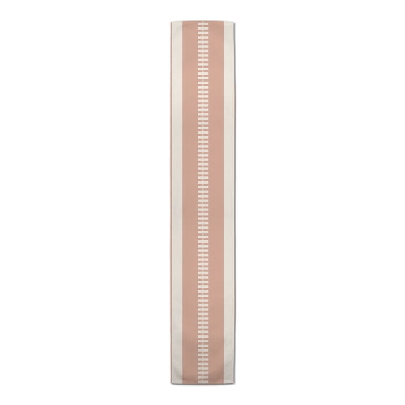 Creative Products Peach Stripes 2 16 x 90 Poly Twill Table Runner