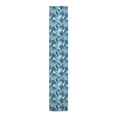 thumbnail image 1 of Creative Products Peacock Feathers Teal 16 x 72 Poly Twill Table Runner, 1 of 2