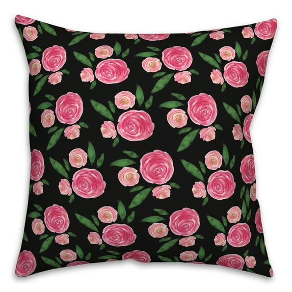 Creative Products Peony Pattern 18 x 18 Spun Poly Pillow